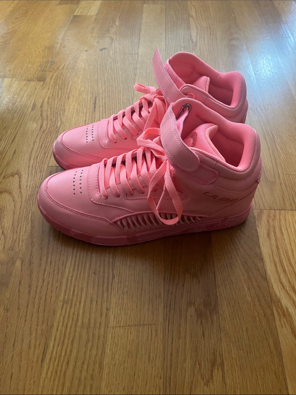 Pink Women's High-Top Athletic Sneakers